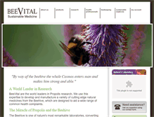 Tablet Screenshot of beevitalpropolis.com